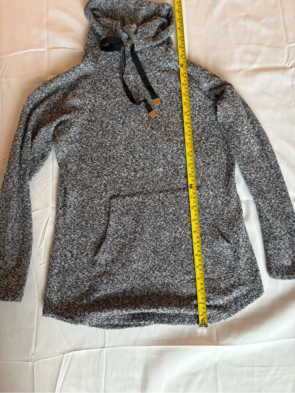NIC&ZOE Soft Knit Cowl Neck Tunic Sweater Gray Women’s Size Small